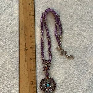 Nicky Butler 6.91ct Multigemstone Sterling Silver Pendant w/ 20” custom chain